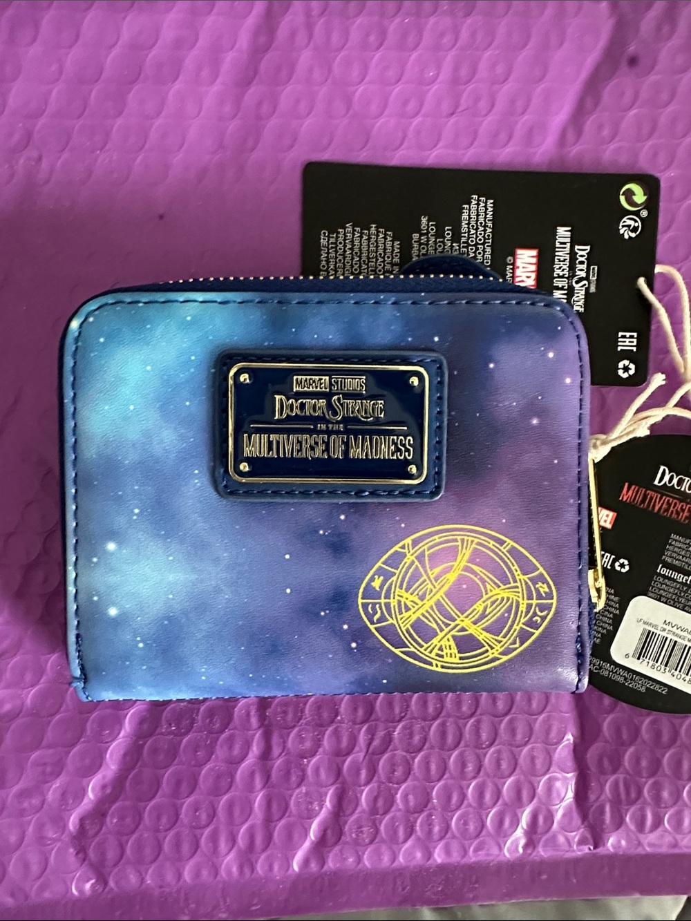 NWT Loungefly Marvel Doctor Strange Multiverse zip wallet